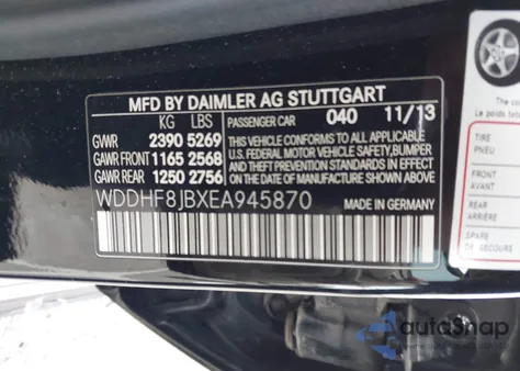2014 Mercedes-Benz E 350 4Matic from USA, damaged, VIN WDDHF8JBXEA945870